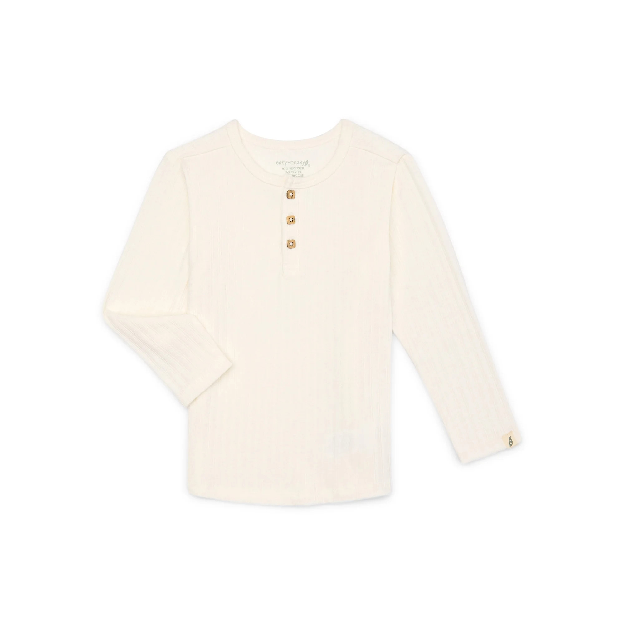 easy-peasy Toddler Boy Ribbed Henley with Long Sleeves, Sizes 18M-5T | Walmart (US)