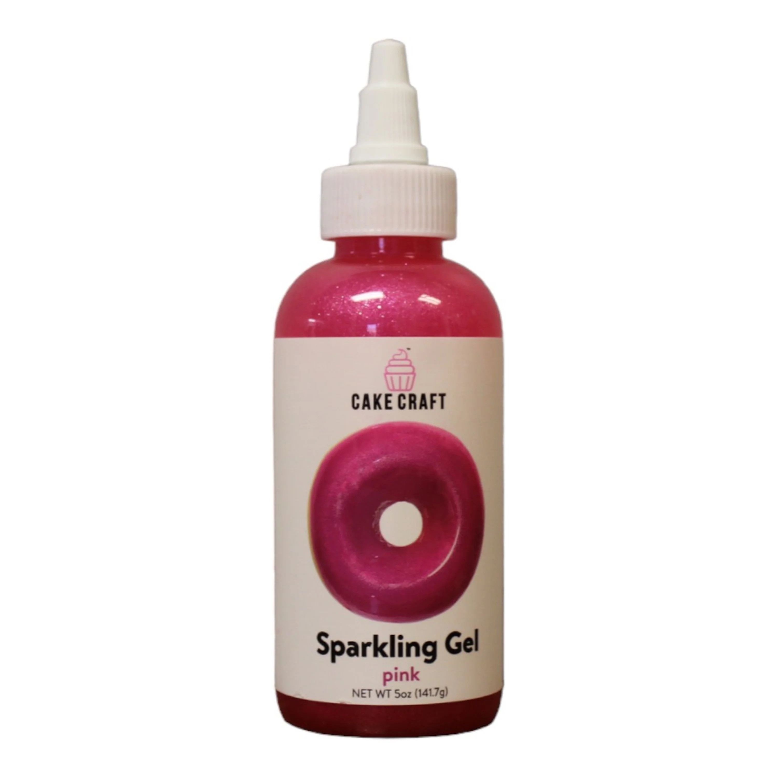 Cake Craft Pink Sparkle Gel, Vanilla Flavored Icing, 5 oz. Bottle - Walmart.com | Walmart (US)