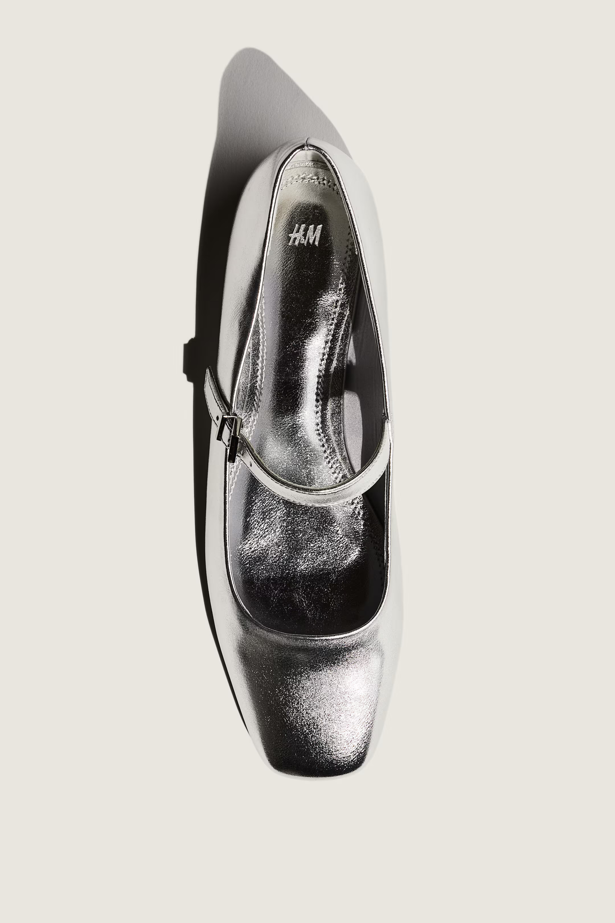Mary Jane Flats - Silver-colored - Ladies | H&M US | H&M (US + CA)