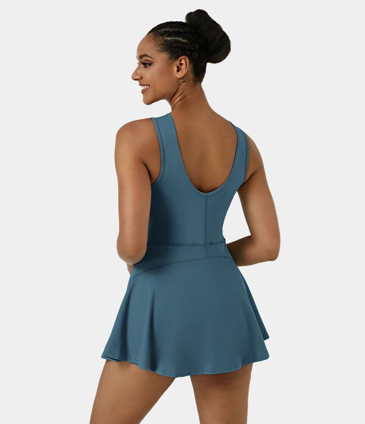Women’s Backless 2-in-1 Pocket Mini Flare Golf Active Dress - Halara | HALARA