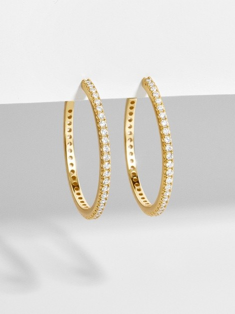 Giselle 18K Gold Hoop Earrings | BaubleBar (US)