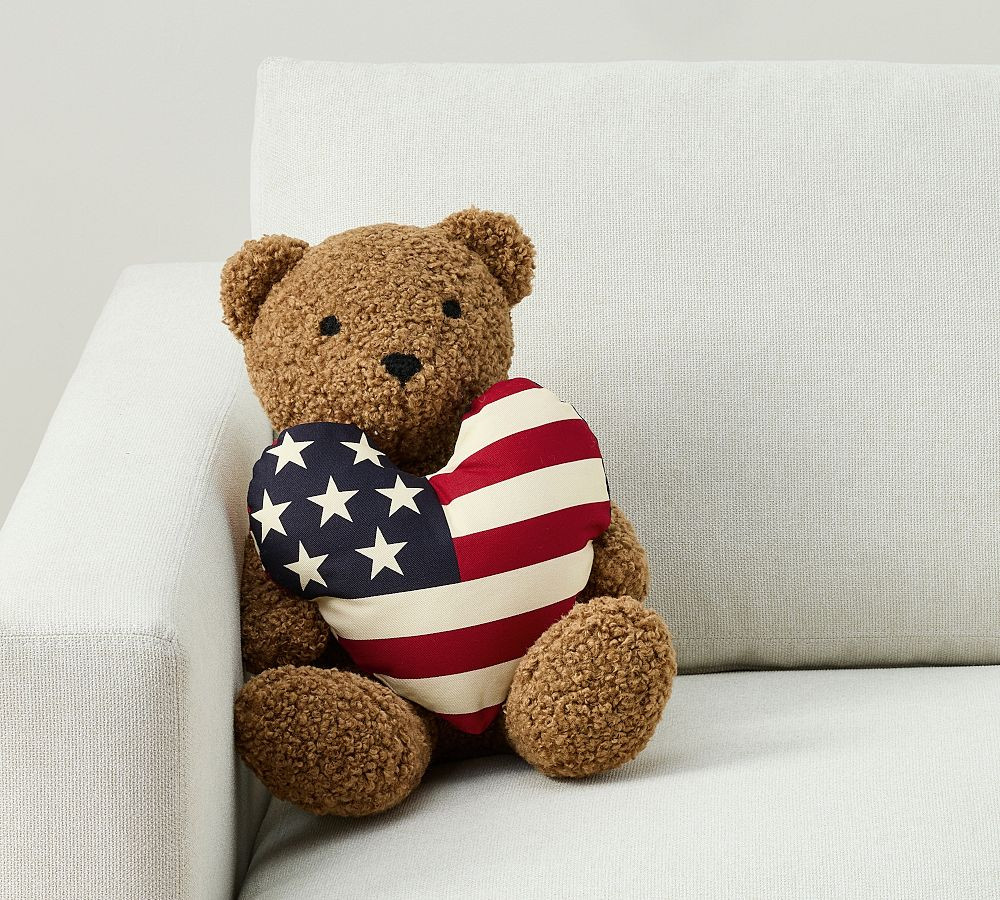 Theo the Teddy Shaped Pillow | Pottery Barn (US)