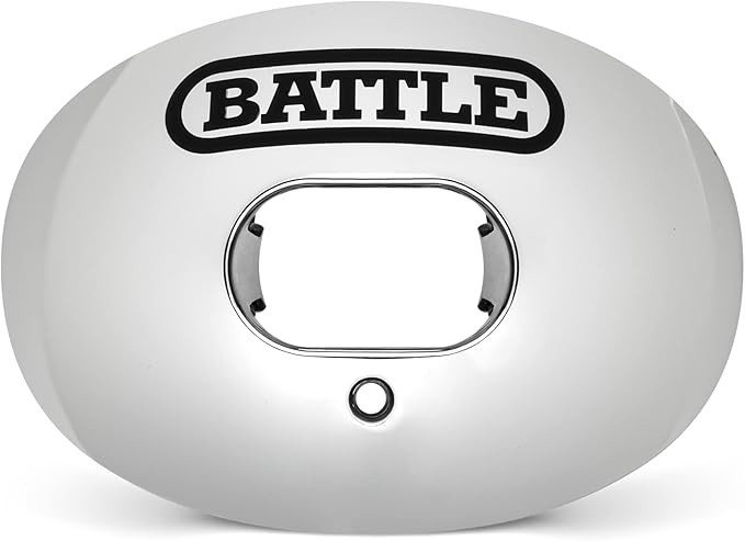 Battle Sports Chrome Oxygen Football Mouthguard - with a Convertible Strap, Superior Airflow & Be... | Amazon (US)