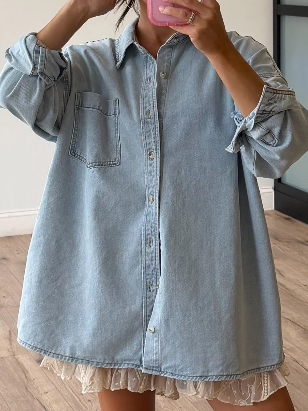 Old Soul Denim Shacket | Light Wash | +Plus Available | RESTOCK | Shop Talulah