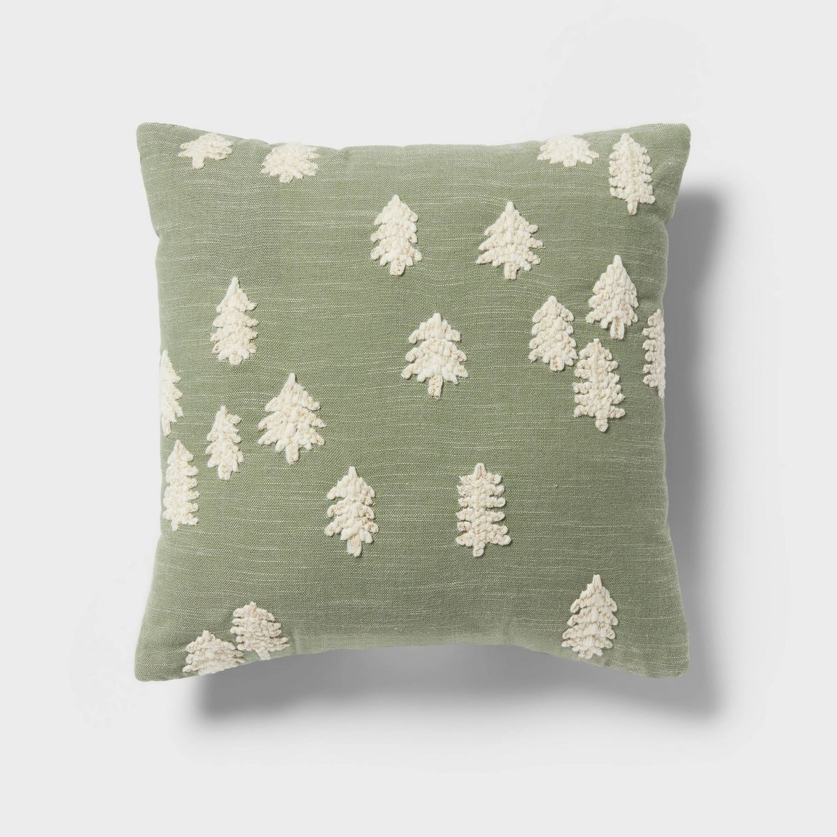 18"x18" Traditional Trees Square Deco Pillow Green - Threshold™ | Target