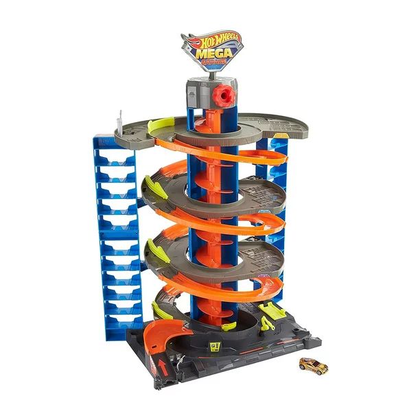 Hot Wheels City Mega Garage Playset with Storage for Over 60 Cars, Ages 4+ | Walmart (US)