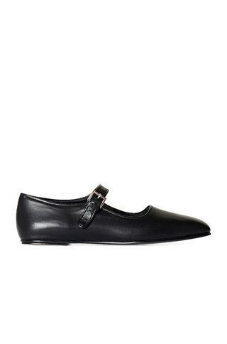 The Row Ava Mary Jane Flats in Black | FWRD 
