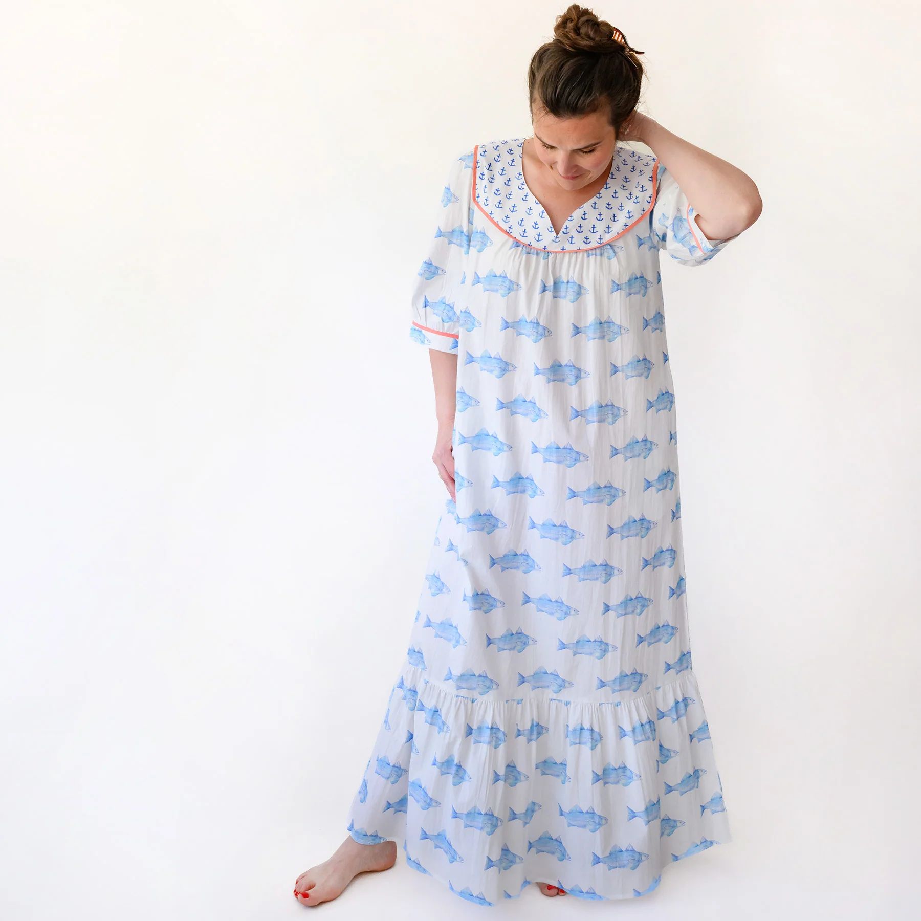 Maxi Dress, Blue Fish | Sara Fitz