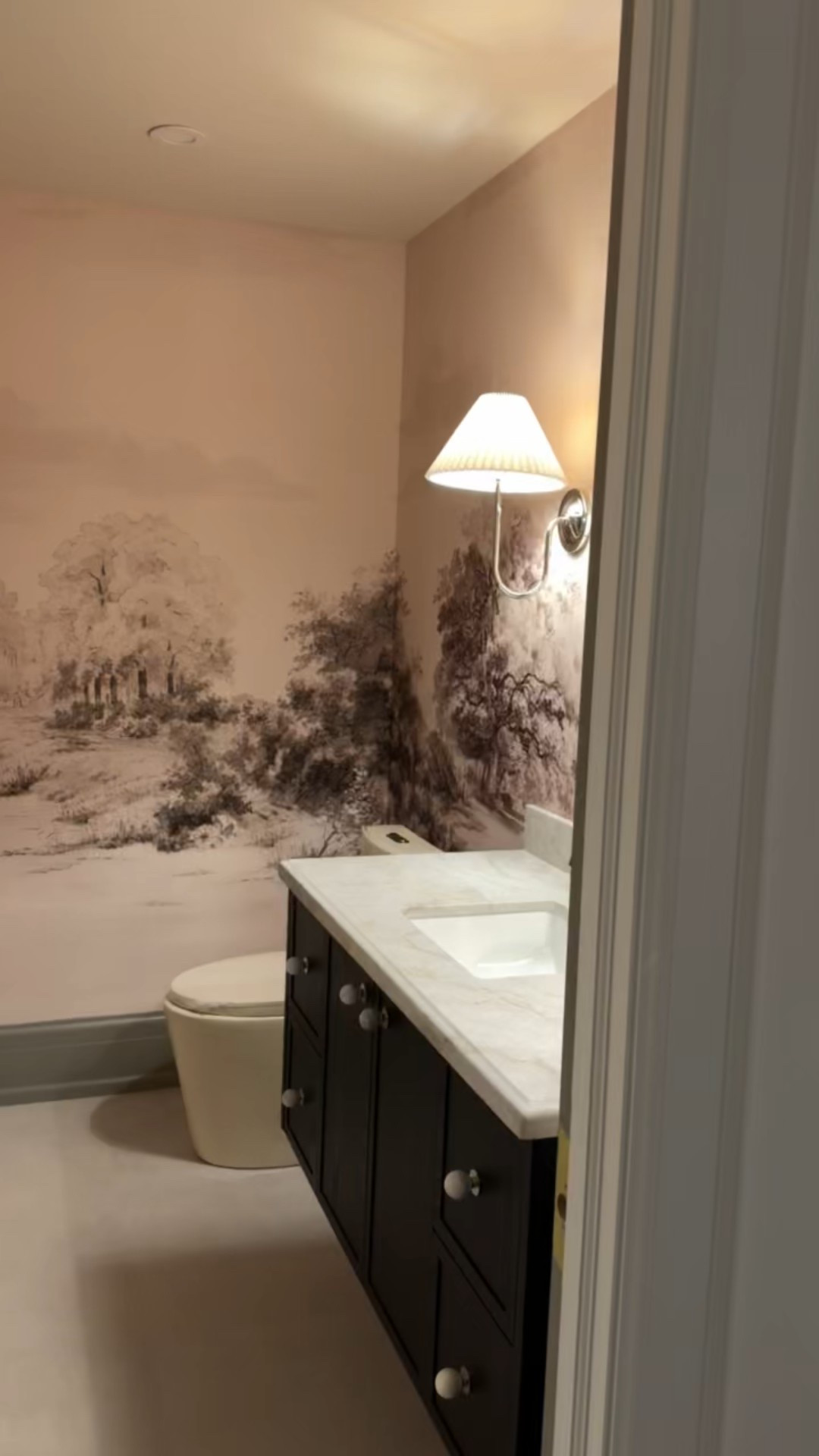 Our powder room is finally done !!!

#LTKHome