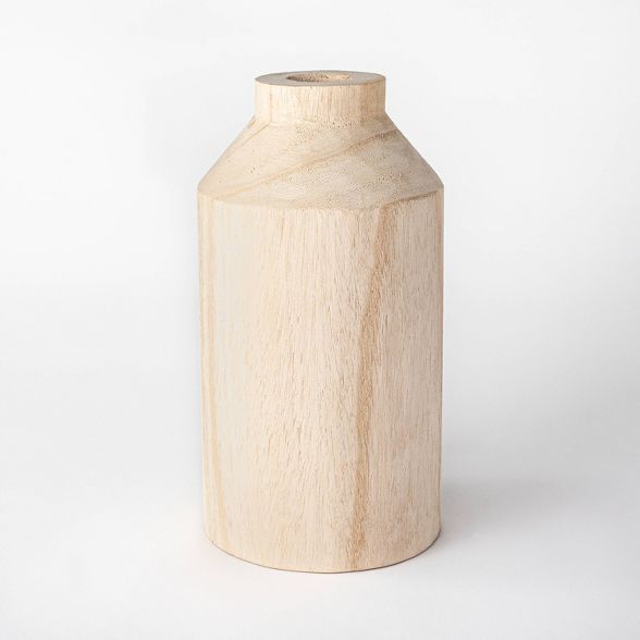 Decorative Wooden Vase Natural - Threshold™ designed with Studio McGee | Target