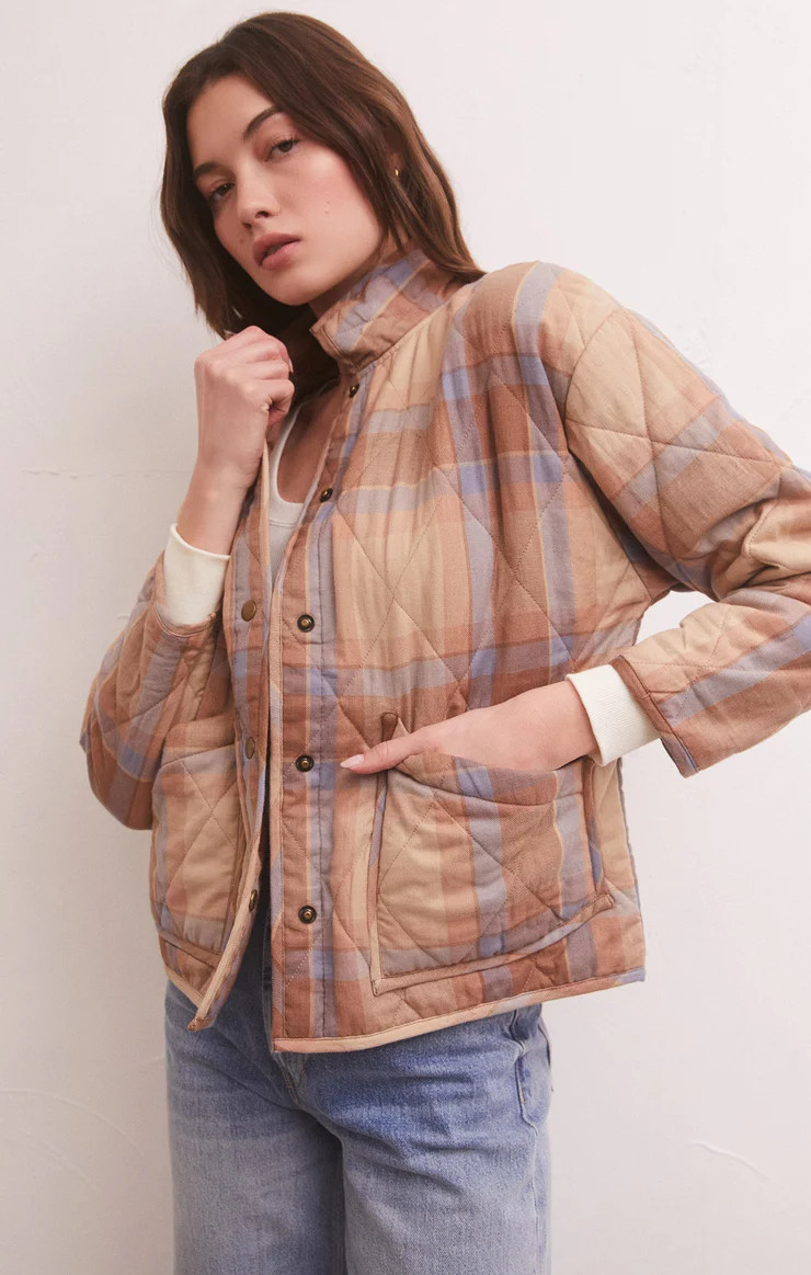 Maya Plaid Quilted Jacket | Z Supply