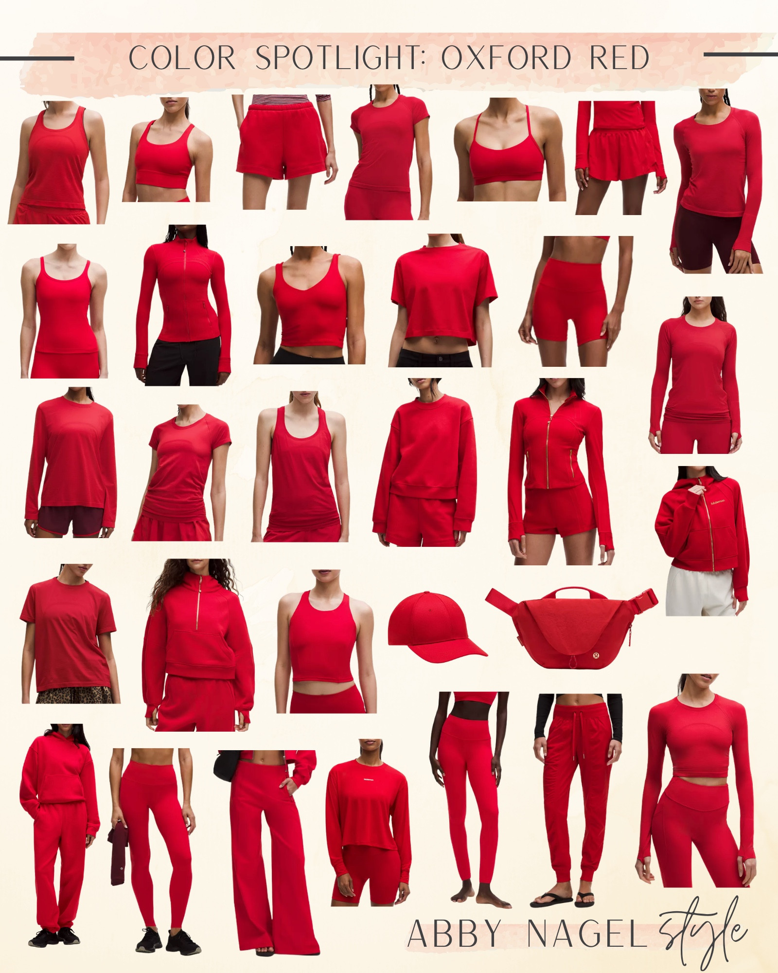 Oxford Red at LuluLemon is True Red for all! 