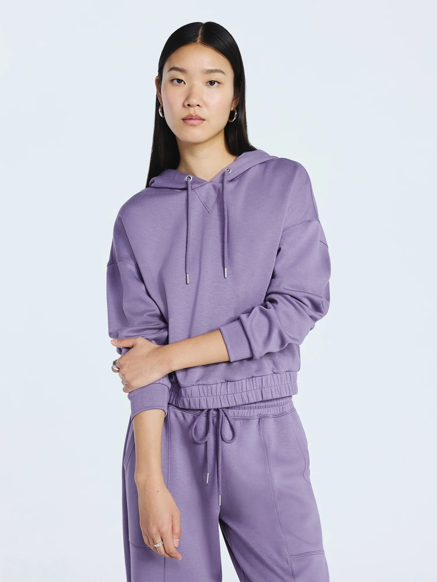 Scoop Women's and Women's Plus New Scubaknit Pullover Hoodie, Sizes XS-4X | Walmart (US)