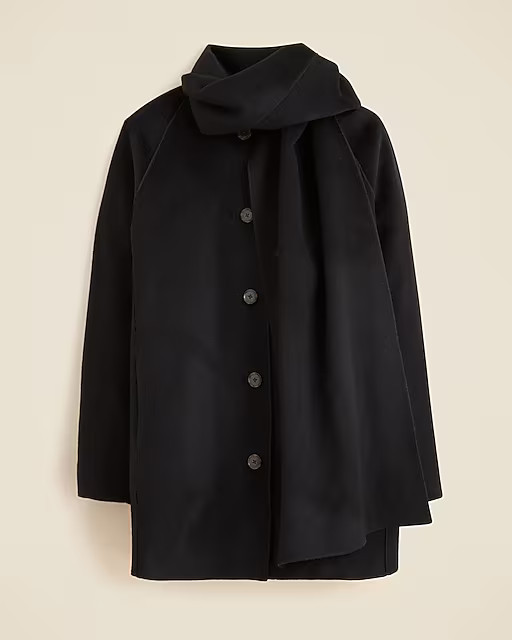 Scarf coat in drapey wool blend | J. Crew US