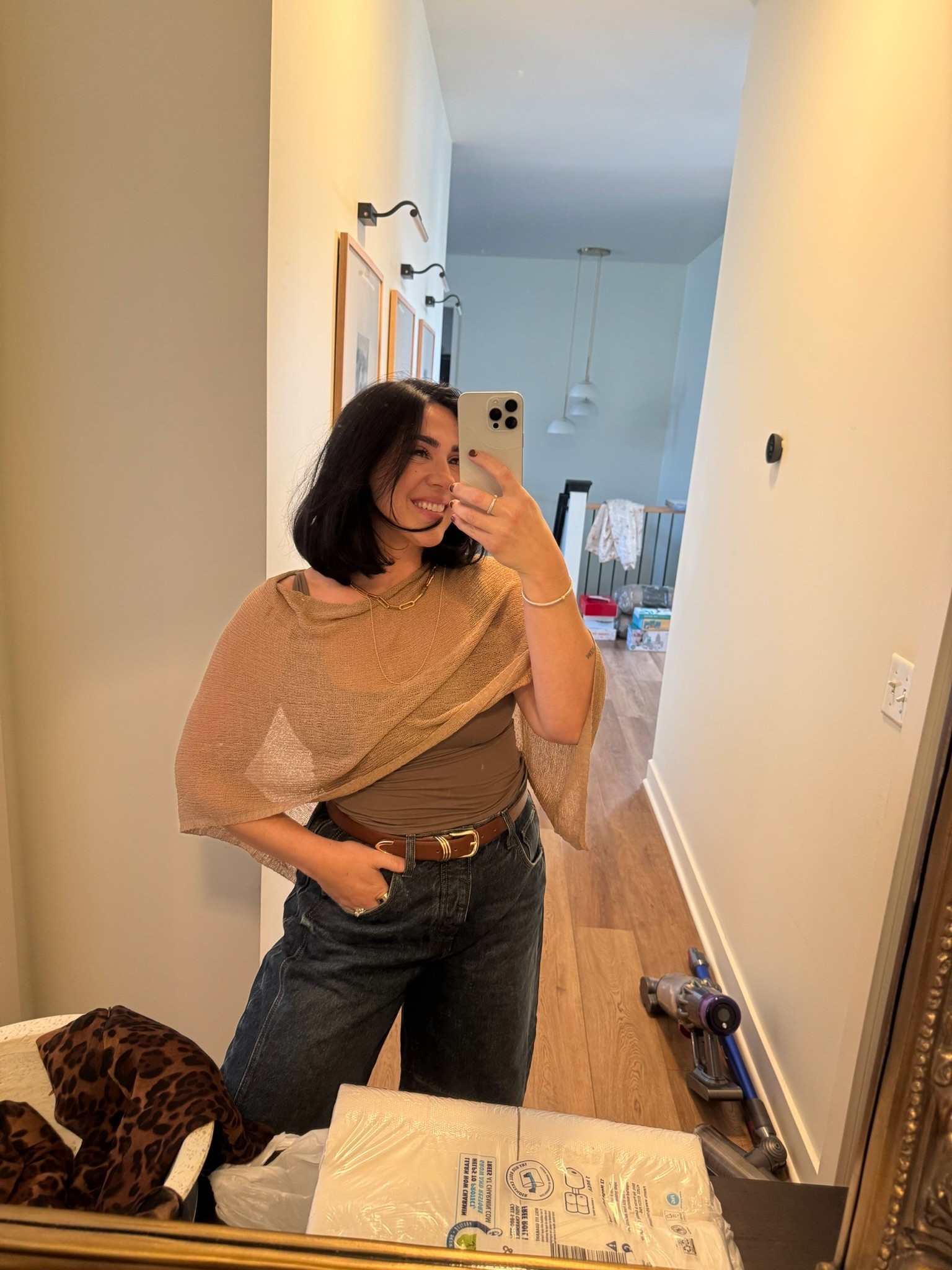 Styling the viral cheesecloth jacket! So many mixed reviews from my reel, I kinda love it?! Bringing back the 2000s poncho look, perfect for a hot fall day! 

Amazon fashion, fall outfit, easy casual outfit

#LTKMidsize #LTKStyleTip #LTKFindsUnder50