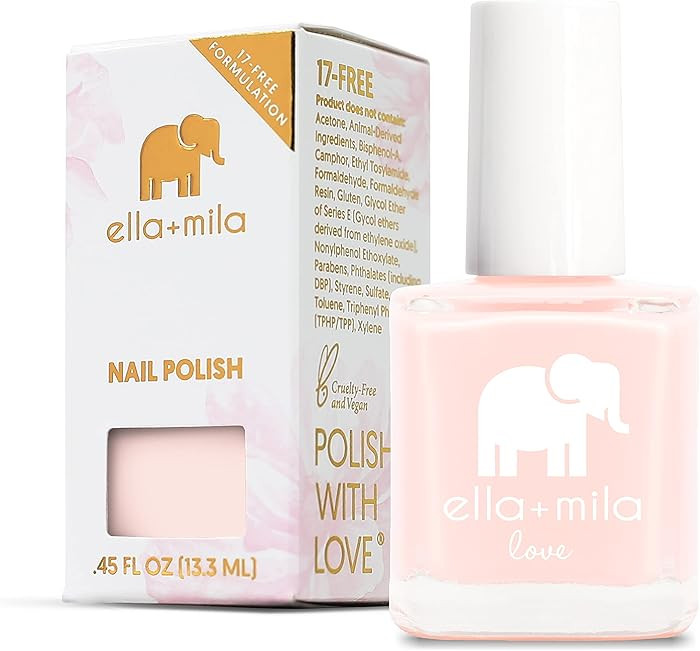 ella+mila Professional, Quick Dry, Long-Lasting & Chip-Resistant Pink Nail Polishes (Barely Pink ... | Amazon (US)