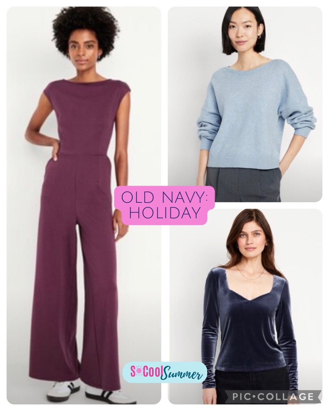 Some pre-holiday looks at Old Navy that would be pretty for summers.  Accessorize with sparkly silver jewelry or shoes.

#hocsummer #coolsummer #lightsummer #truesummer #softsummer #pastelsummer #darksummer #brownsummer #sweetpeasummer #summerpalette #summerfinds

#LTKHoliday #LTKSaleAlert #LTKSeasonal