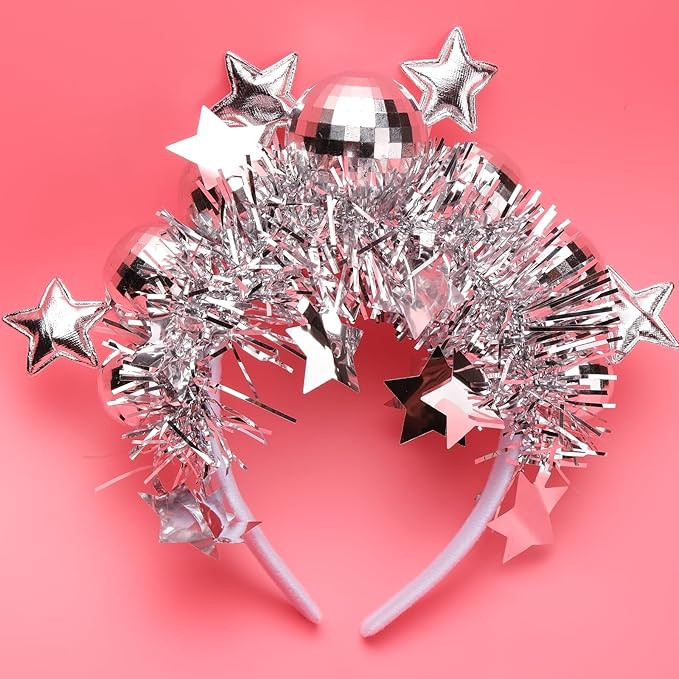 Disco Ball Star Headband - Last Disco Bachelorette, New Years Eve, Birthday Party Decorations, Y2... | Amazon (US)