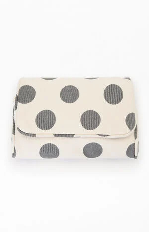 John Galt Black & White Polka Dot Makeup Bag | PacSun