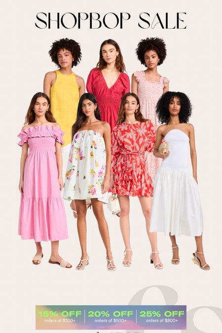 A roundup of the dresses you can get in sale at Shopbop!! 