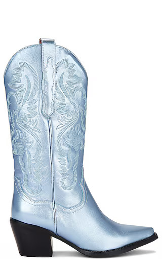 Dagget Boot in Tan & White Cow Print | Revolve Clothing (Global)