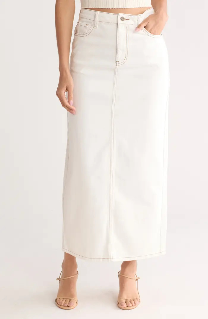 Denim Maxi Skirt | Nordstrom Rack