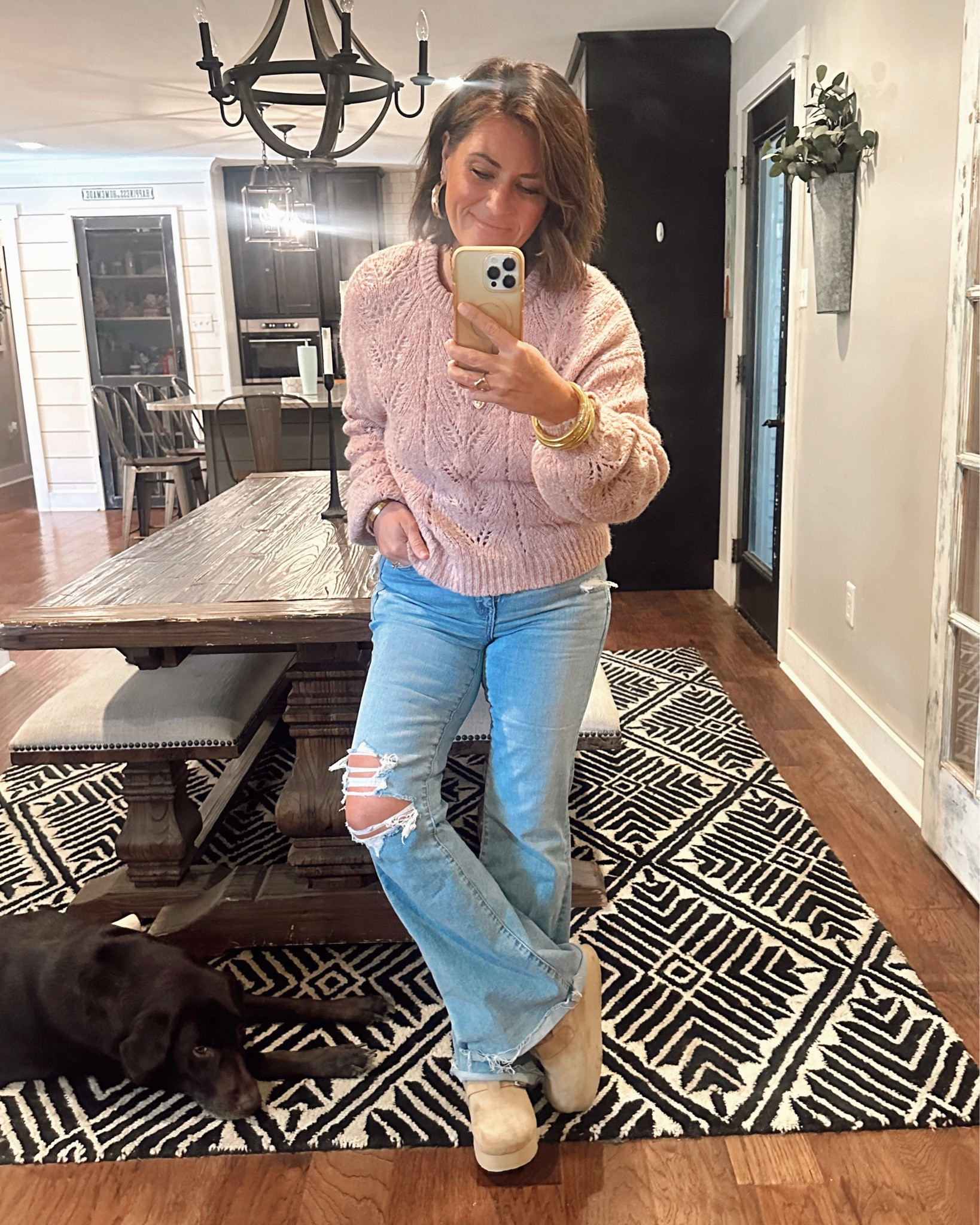 Black Friday Shopping Outfit!
These Jeans are 57% off today!

This sweater was an old American Eagle Sweater that they no longer sell- I linked similar ones! 

#LTKHoliday #LTKFindsUnder50 #LTKCyberWeek