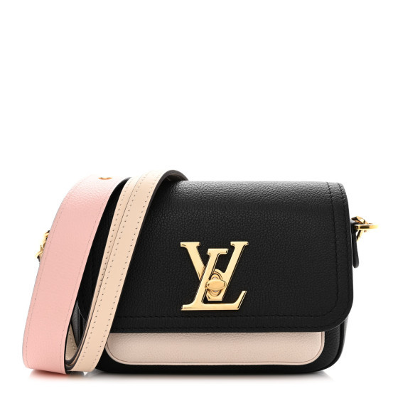 LOUIS VUITTON Grained Calfskin Lockme Tender Black | FASHIONPHILE (US)