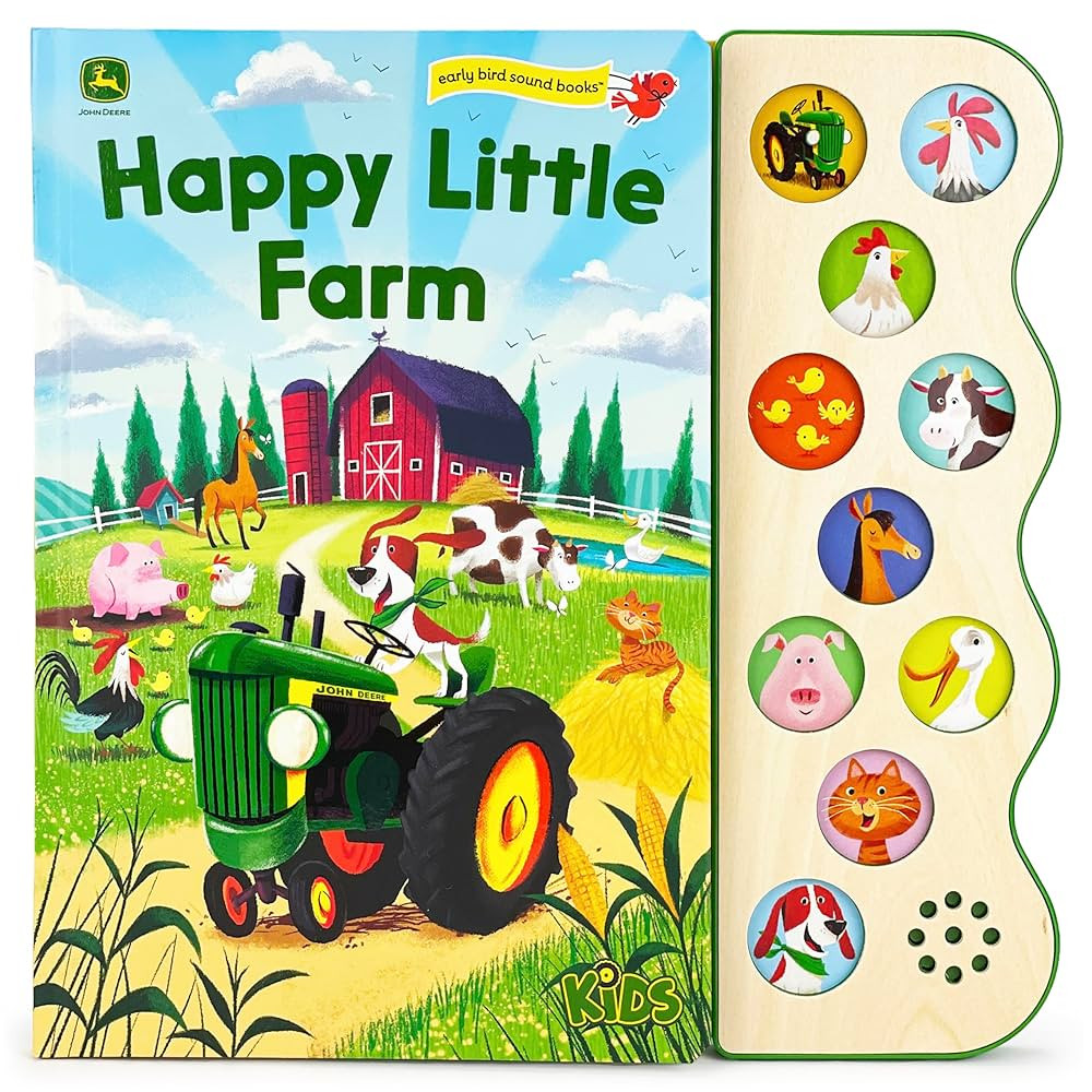 Happy Little Farm (John Deere Kids: Children's Interactive 10-Button Early Bird Sound Books) (Joh... | Amazon (US)