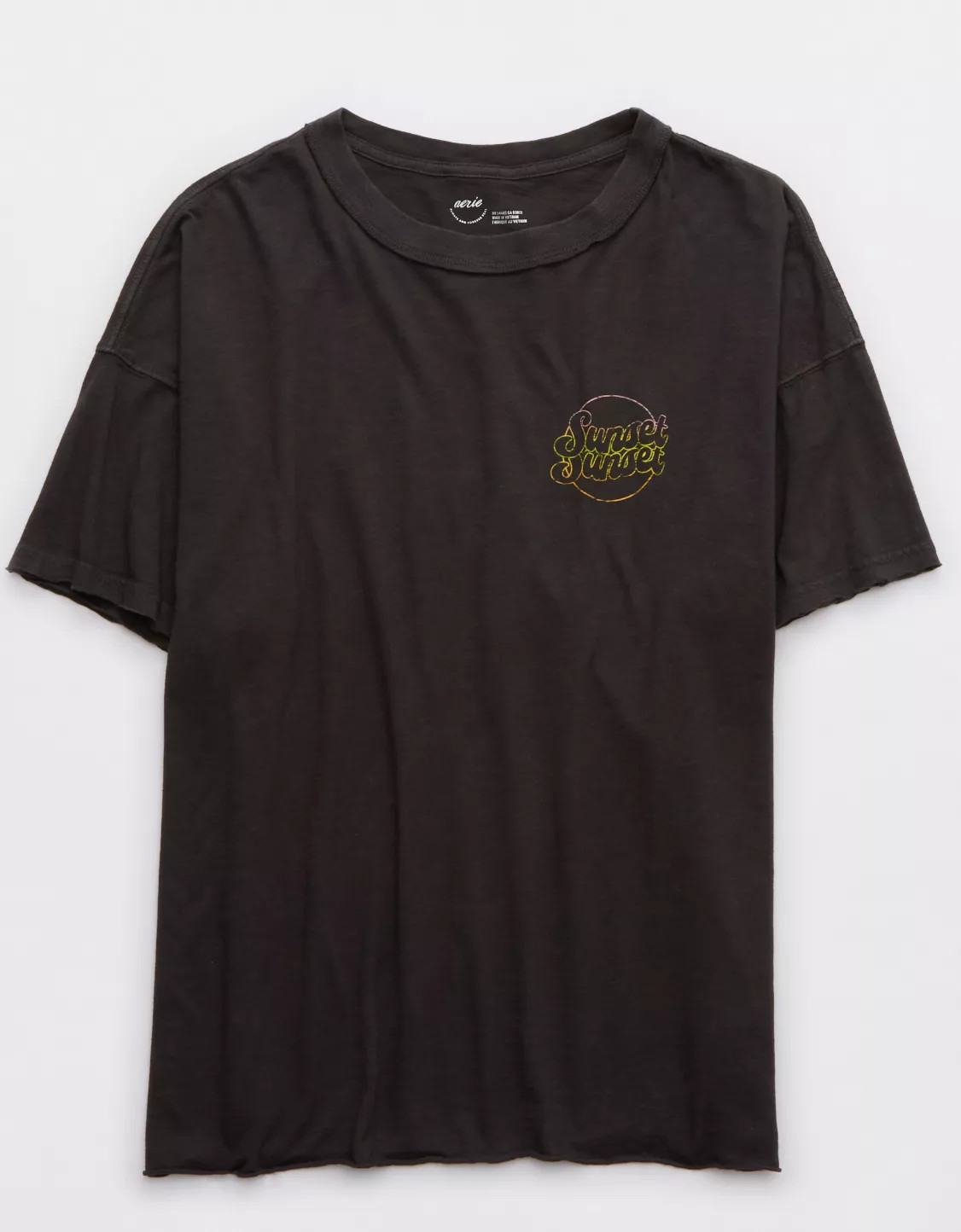Aerie Graphic Oversized Boyfriend T-Shirt | Aerie