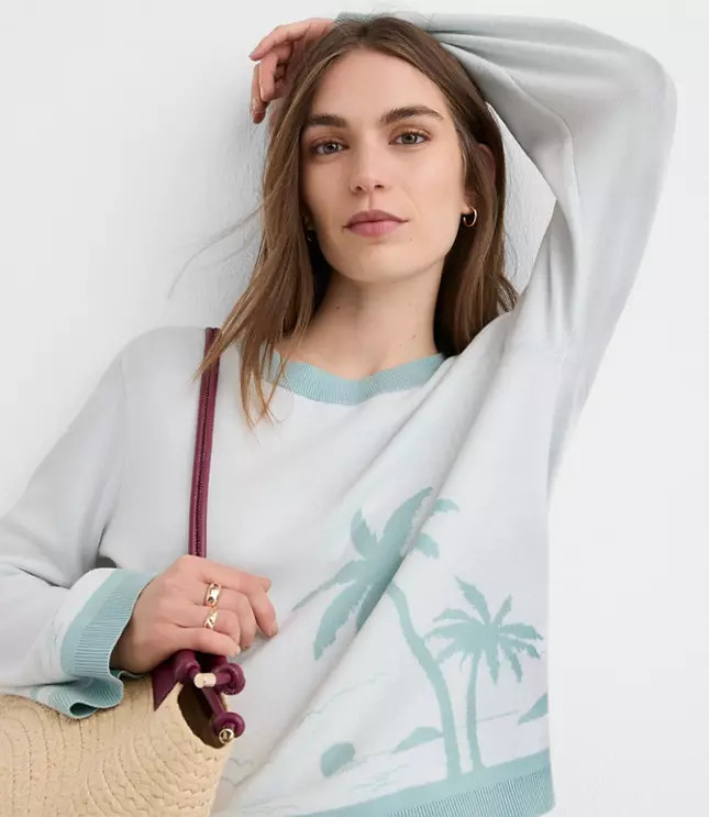 Palm Island Sweater | LOFT