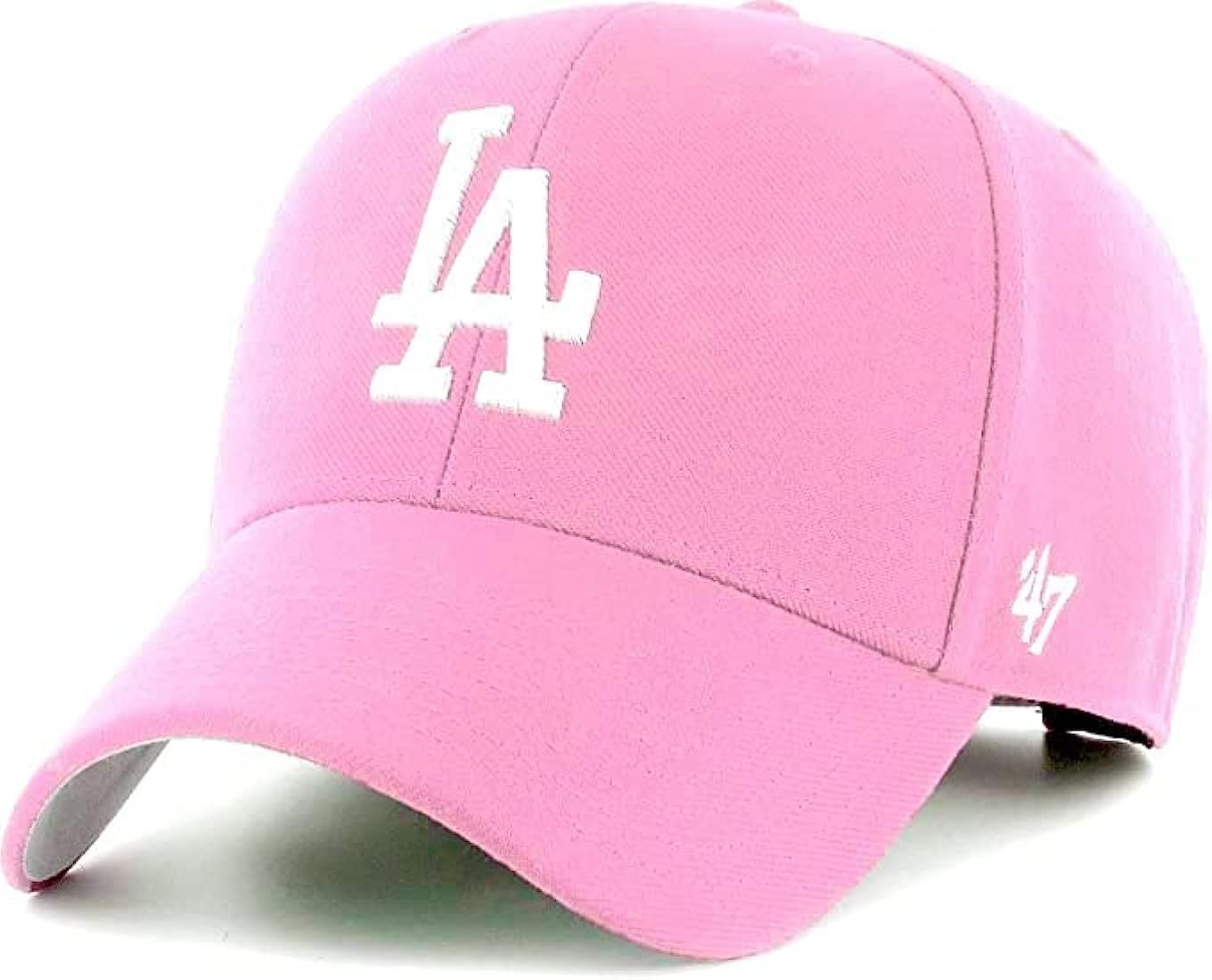 '47 Los Angeles Dodgers Mens Womens MVP Adjustable Rose Pink Hat | Amazon (US)