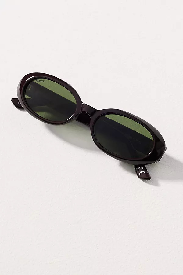 Reality Eyewear Oval Slim Sunglasses | Anthropologie (US)