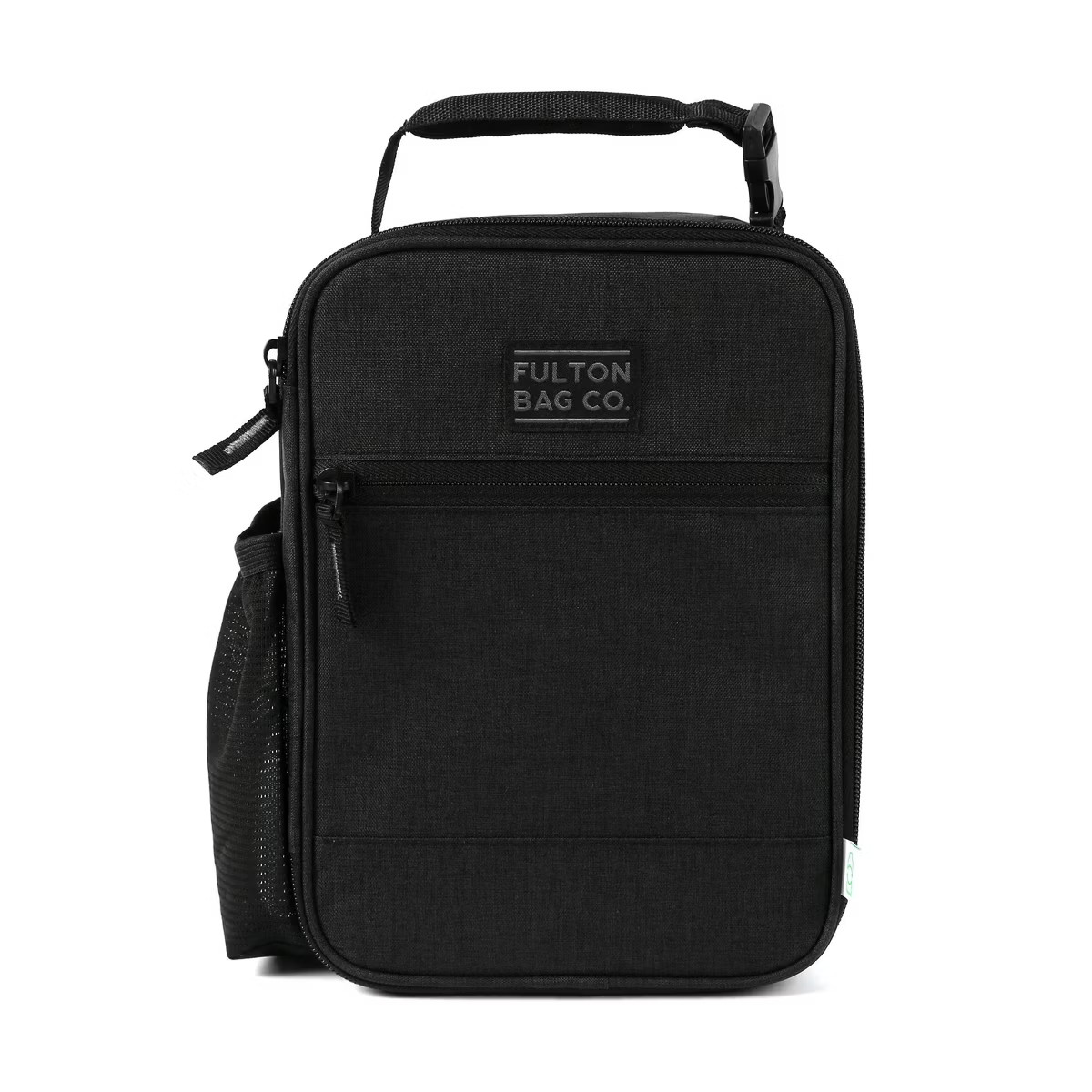 Fulton Bag Co. Upright Lunch Bag - Black: BPA-Free, Solid Pattern, Zipper Closure | Target