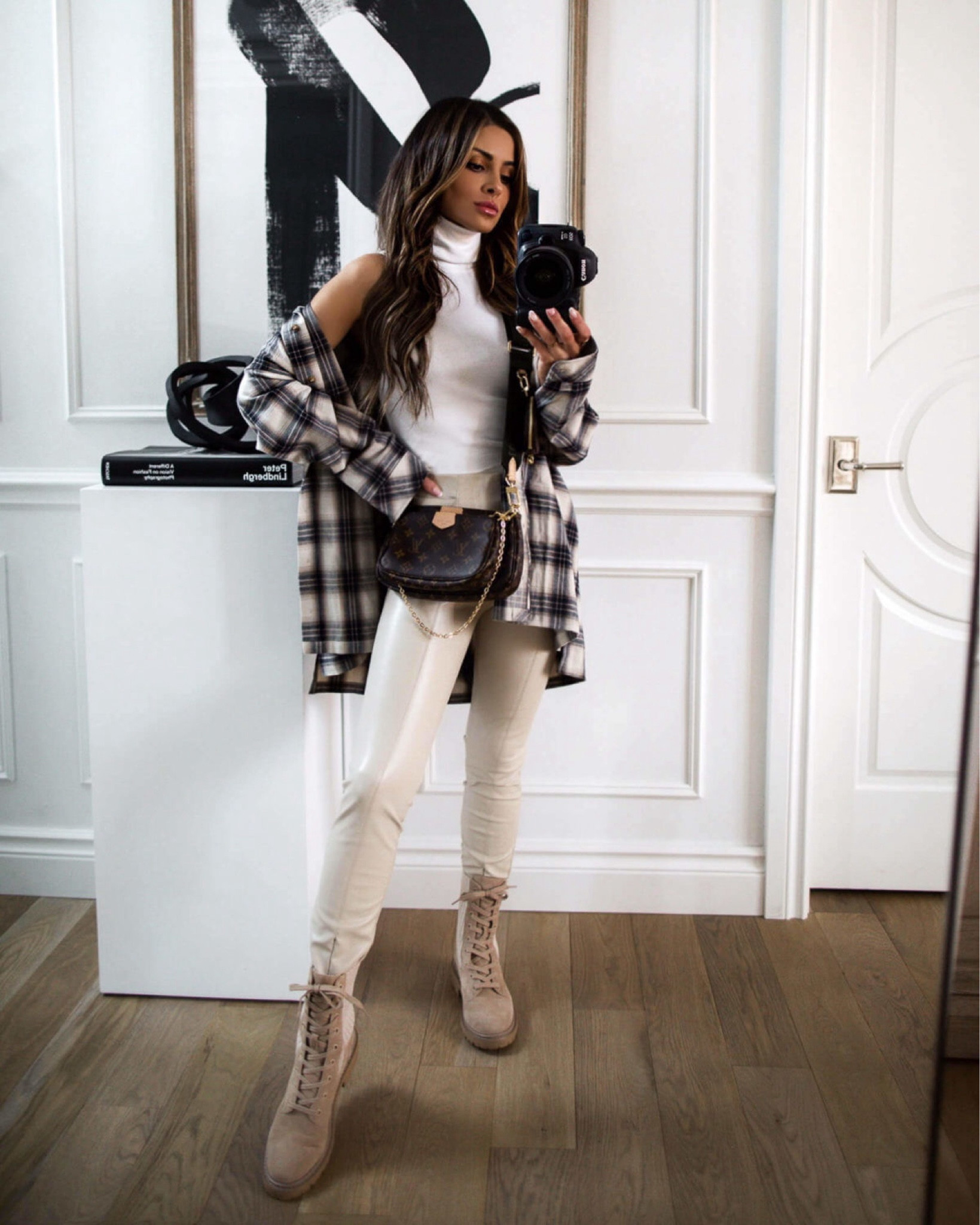 Chanel Combat Boots Outfit - Mia Mia Mine