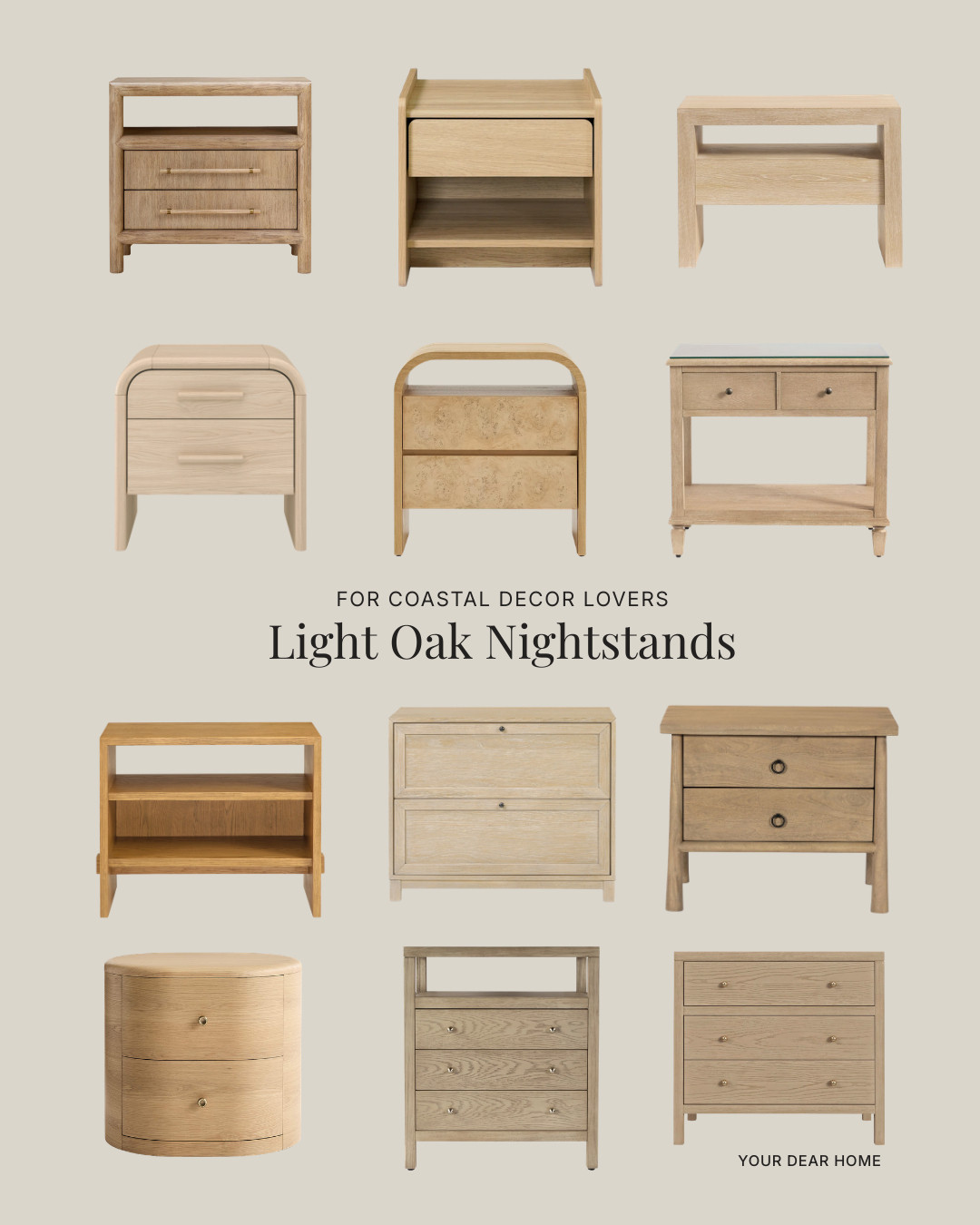 If you love a light and airy bedroom but still want it to feel warm, these light oak nightstands are such an easy win. The tones are soft, the silhouettes are clean, and they layer beautifully with both modern and classic pieces. These are the kind of staples you build a look around. 

 #LTKHome