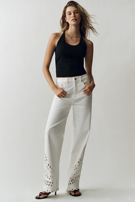 LE JEAN Column High Rise Wide Leg Jeans | Anthropologie (US)