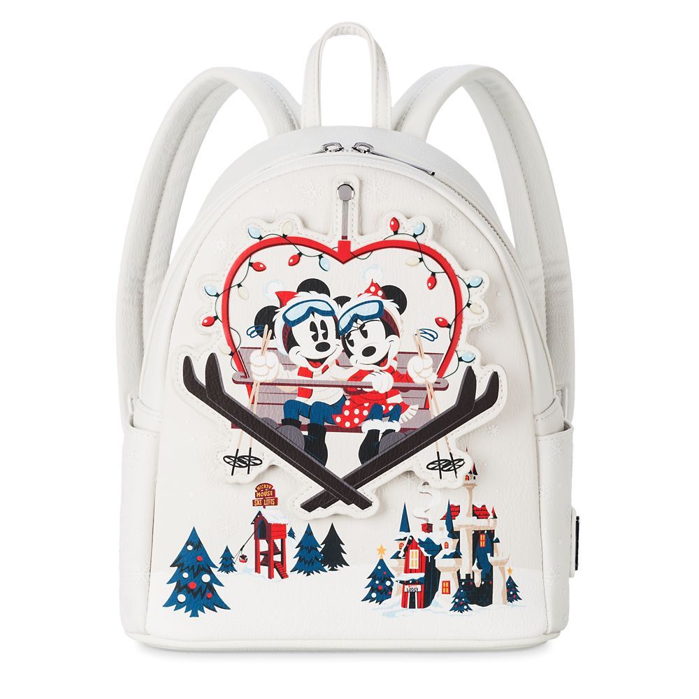 Mickey and Minnie Mouse Holiday Loungefly Mini Backpack | Disney Store