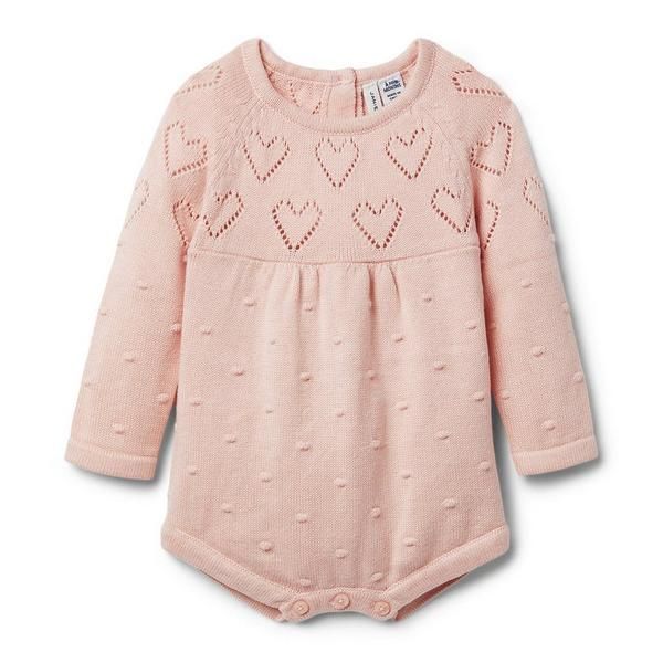 Baby Heart Sweater Romper | Janie and Jack