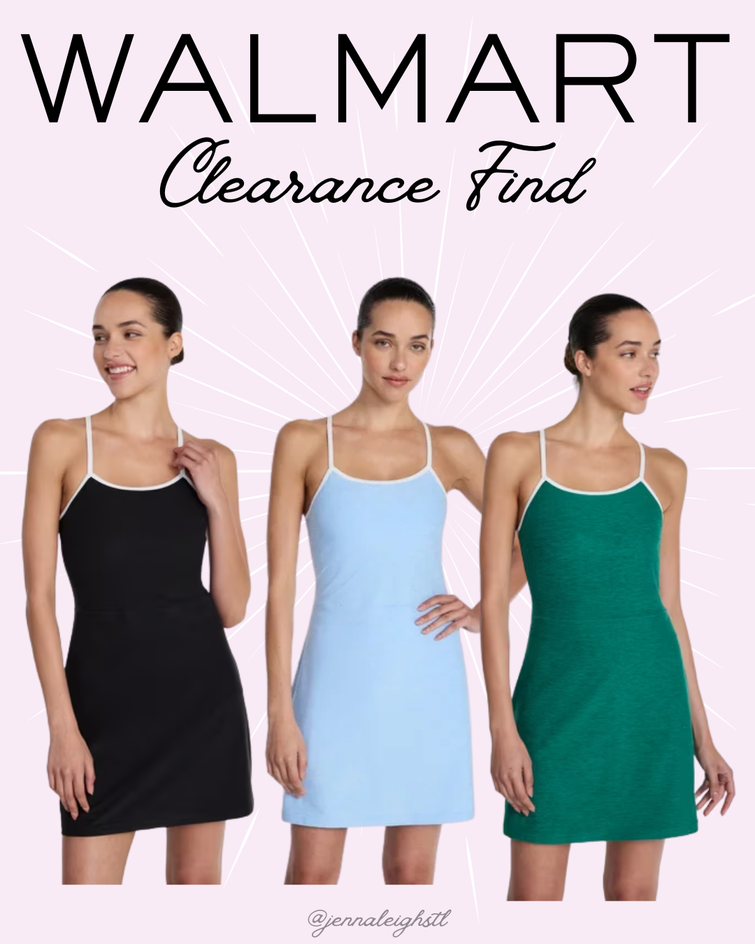 Walmart clearance find! These Athletic Works ButterCore mini dresses are now over 50% off. Such a cute and comfy everyday dress, and at this price, it is definitely worth grabbing one while they last! 

 #LTKActive #LTKSaleAlert #LTKMidsize