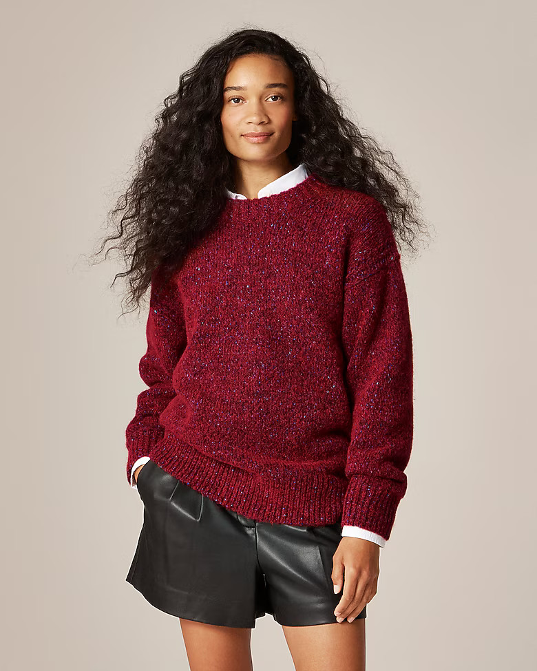 Relaxed crewneck pullover | J. Crew US