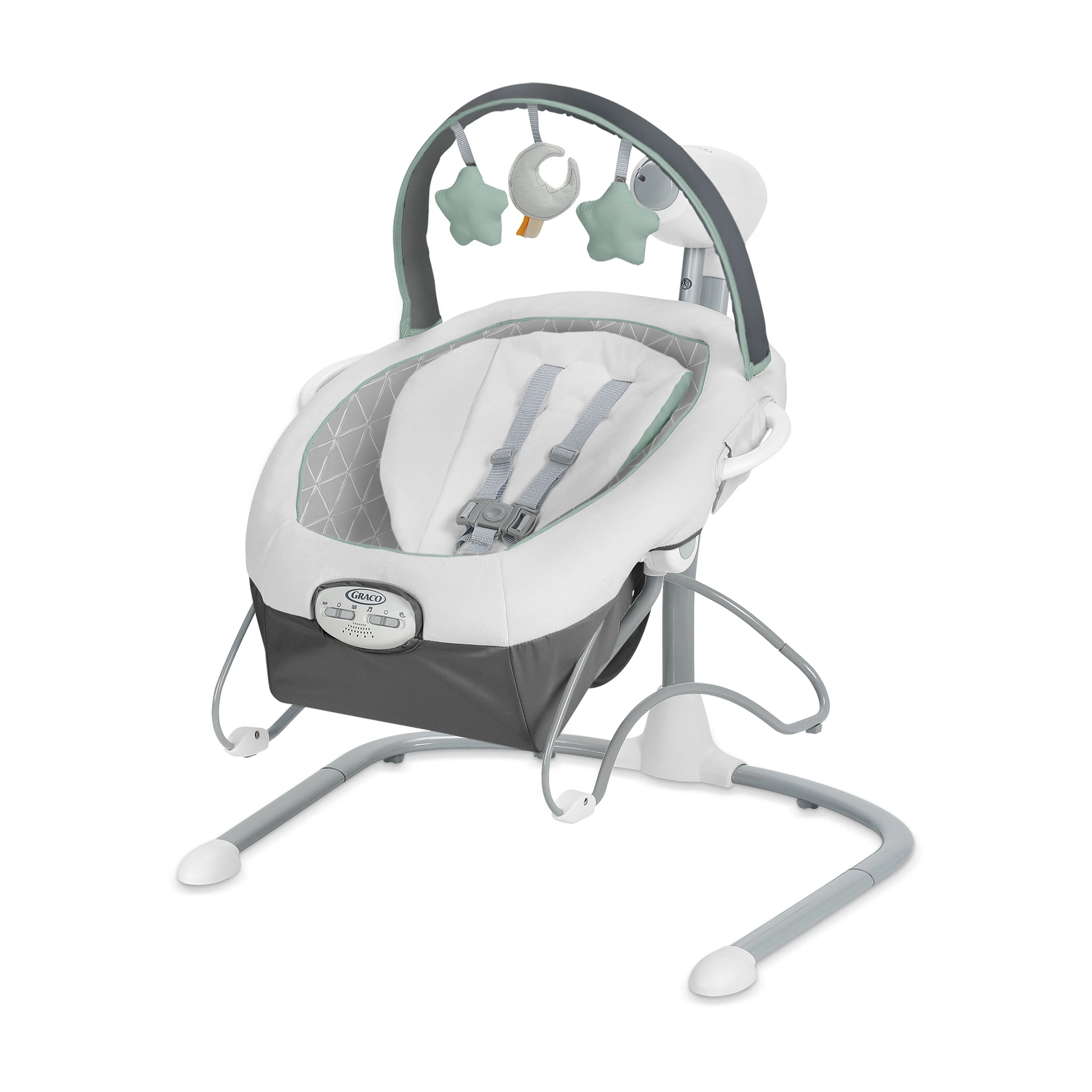Graco Soothe 'n Sway LX Baby Swing with Portable Bouncer, Derby Grey, Infant | Walmart (US)
