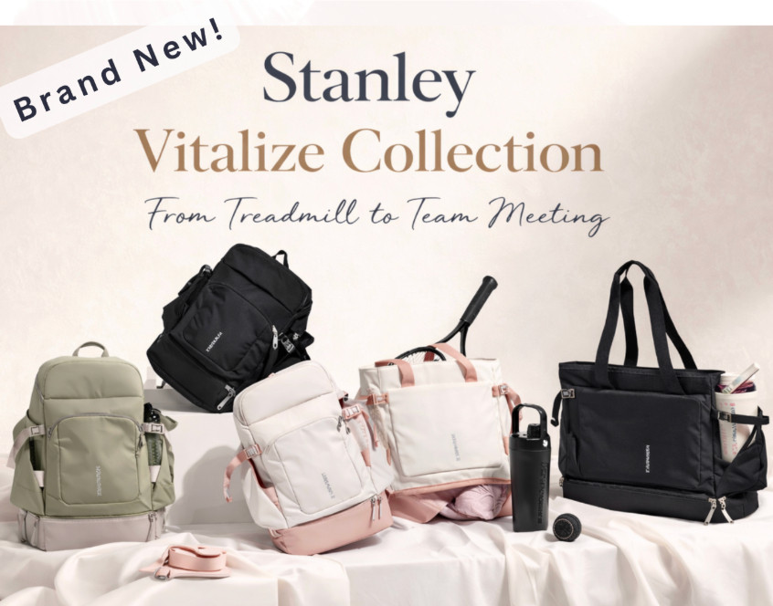 #ad The all-new Vitalize Collection just dropped at Stanley and I am OBSESSED! Especially with the new Vitalize Macro Method Backpack and Macro Method Tote! 🤩 These two are designed for real life… smart compartments for your shaker or water bottle, a roomy interior for gym-to-work essentials, pocket for your laptop and tablet and durable, wipe-clean fabric so you can wipe the dirt away! From treadmill mornings to team meetings, these bags make staying organized so much easier throughout your every day!!
@stanley_brand #stanleypartner
 

 