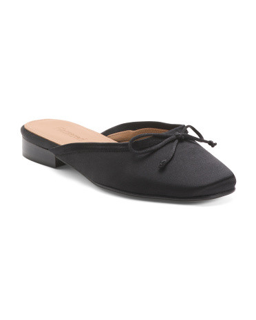 Made In Spain Satin Malva Mules | TJ Maxx