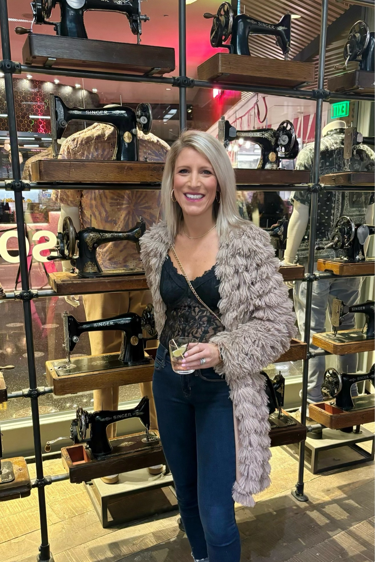 Crossbody purse and jewelry 
@stylelainboutique 
Stylelainboutique.com

Vegas style 
Vegas outfits 
Casino outfit 
Date night style 
SHEIN style 
Amazon style 
Girls weekend 
Las Vegas 
Lace bodysuit 
Fringe jacket 


#LTKparties #LTKstyletip #LTKfindsunder50