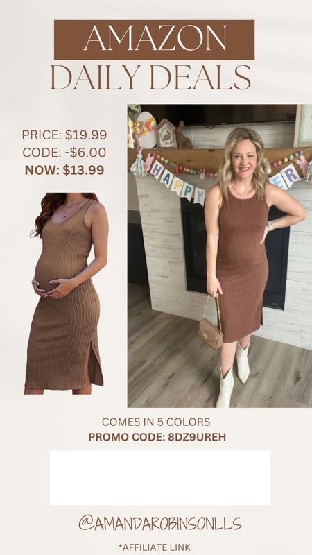 Amazon daily deals
Maternity Bodycon dress

#LTKFindsUnder50 #LTKBump #LTKSaleAlert