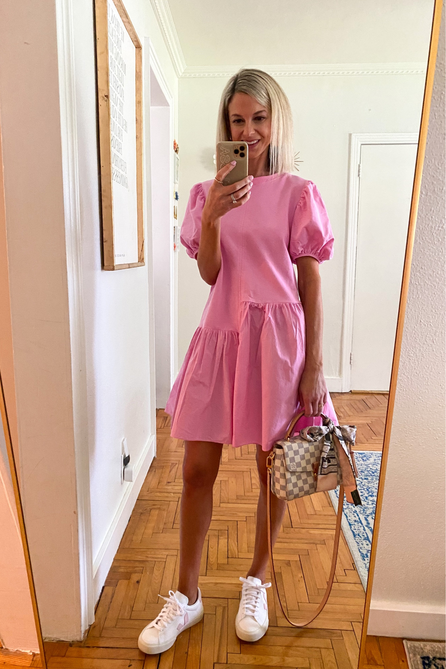 Major sale alert! My dress is marked down to $36 today and available in six colors! The drop waist has an asymmetric seam on one side for a bit of interest. The mini skirt is gathered and not too full so you don't feel awkward when you sit. And the short puff sleeves and round neckline offer a nice feminine twist for daytime, work or evening. 

English factory, puff sleeves, summer dress

#LTKsalealert #LTKSeasonal #LTKunder50