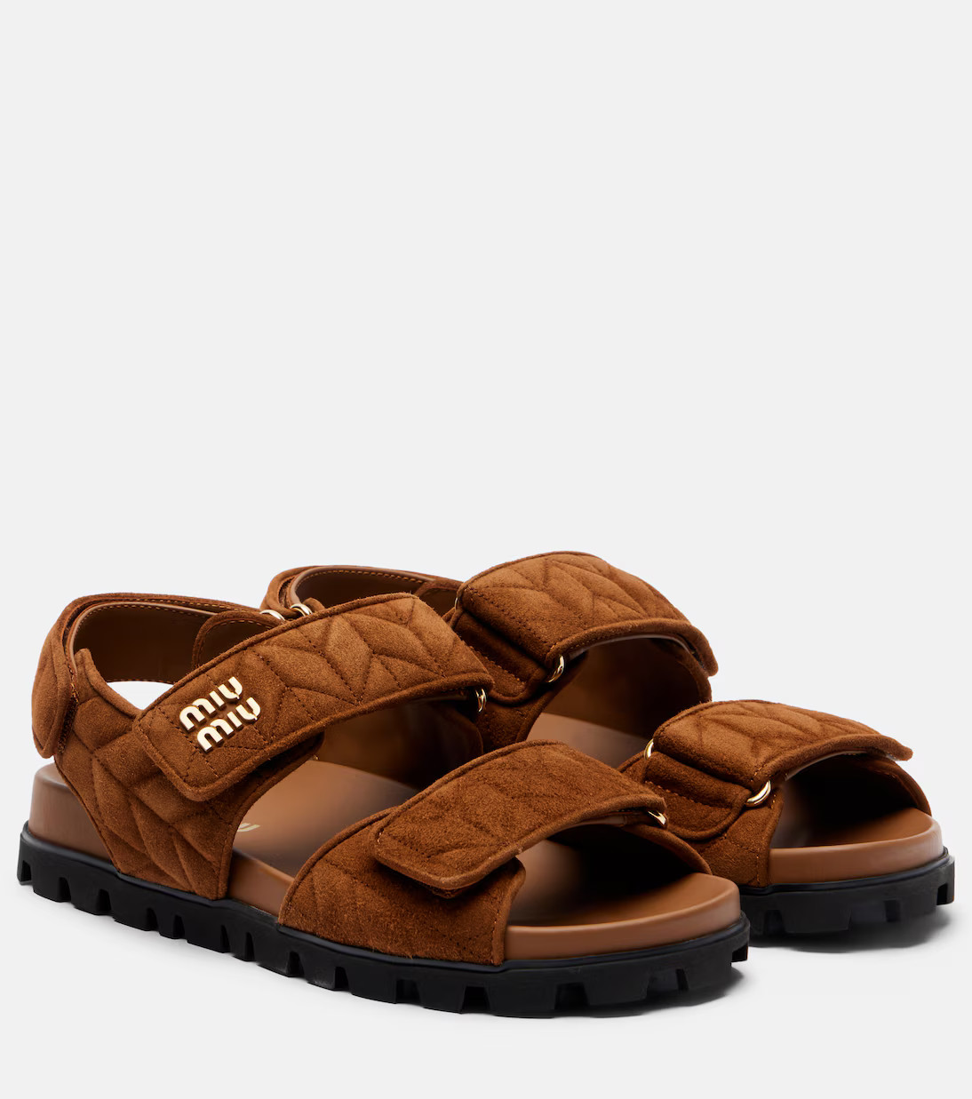 Quilted suede sandals | Mytheresa (INTL)