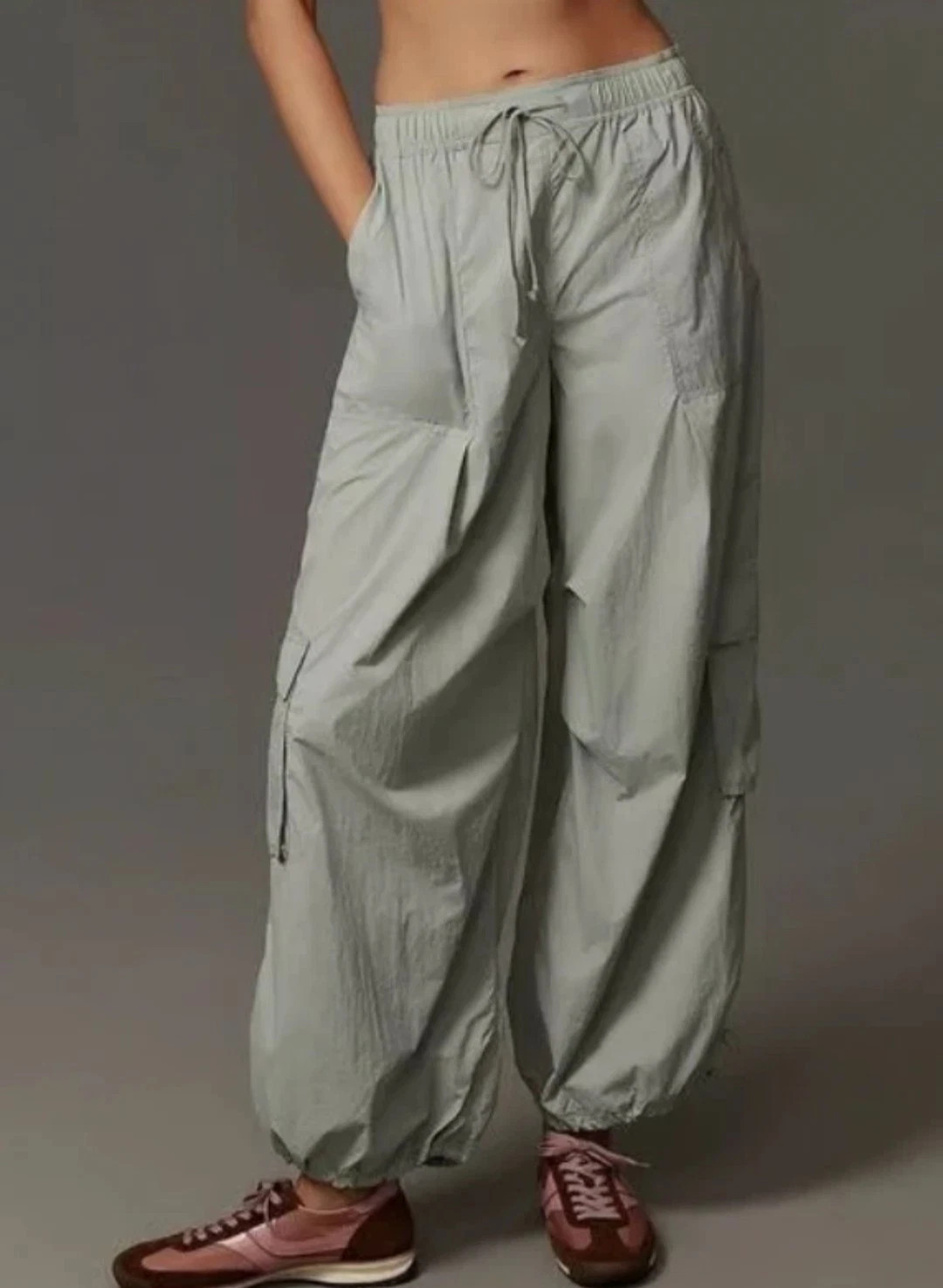 Daily Practice Anthropologie Base Jump Jogger Cargo Parachute Pant Large Green | eBay | eBay US