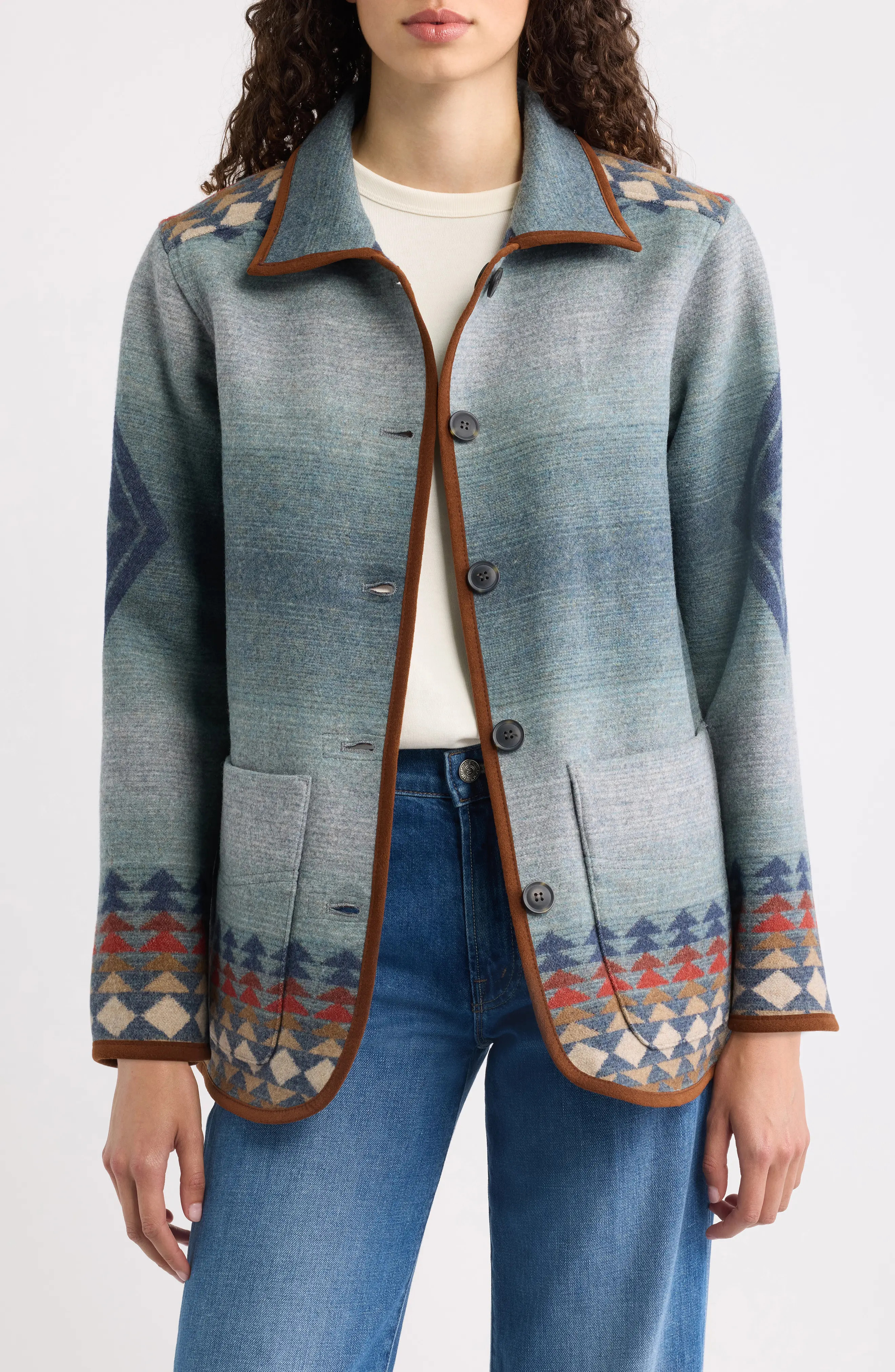 Pendleton Reversible Wool Coat (Women) | Nordstrom | Nordstrom